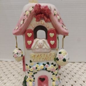 Easter Cottage Tealight With 2 Small Chips